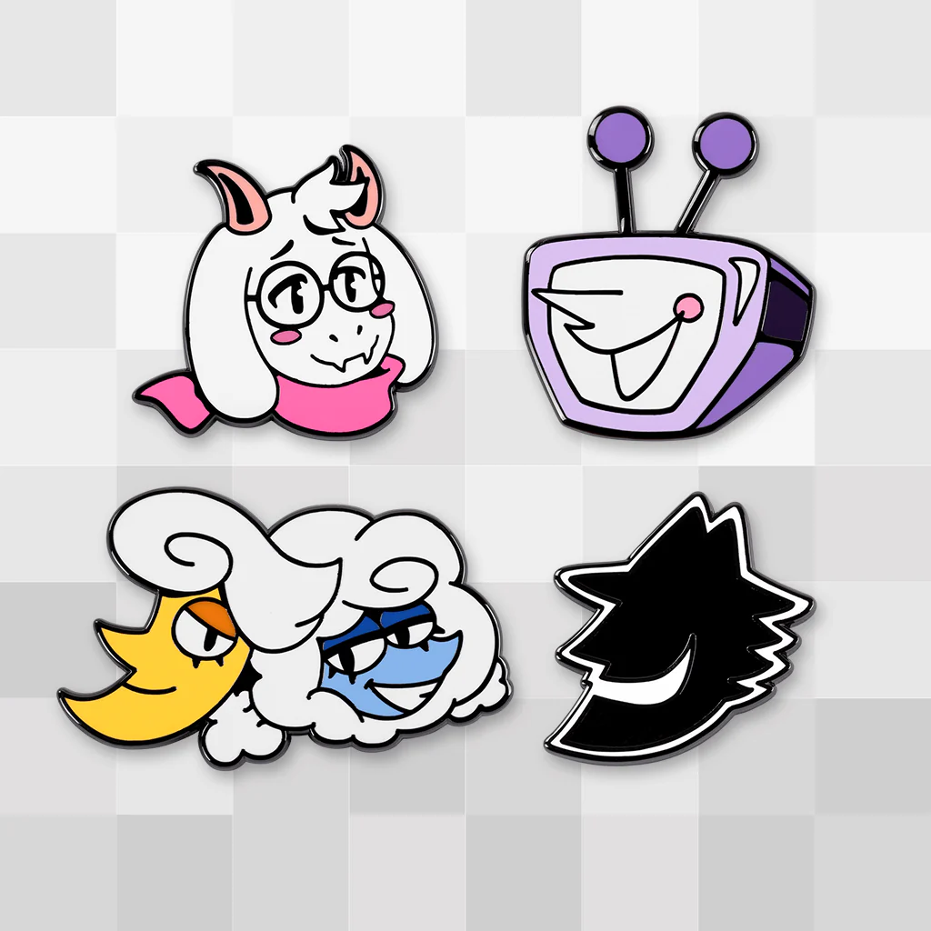 DELTARUNE Character Pins Set 4
