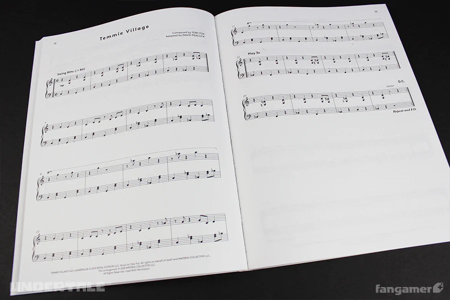 UNDERTALE Complete Piano Score Book - Image 6